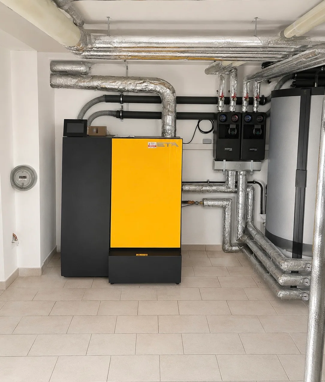 Heizzentrale mit Biomassekessel, ausgeführt von der Donaubauer GmbH